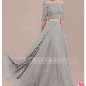 Never worn, 2-piece Grey Dress